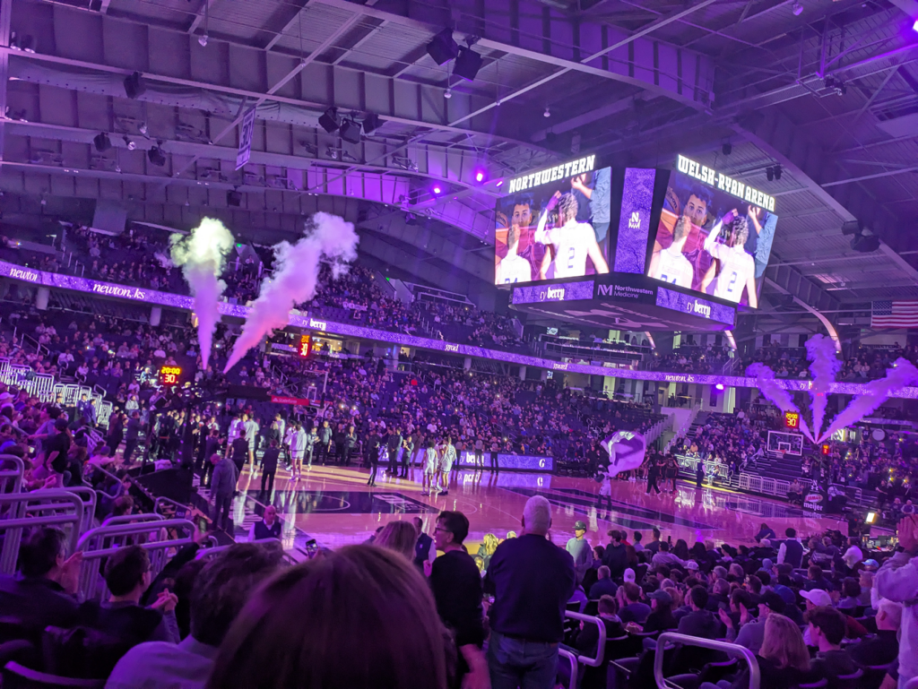 northwestern northeastern basketball 003 1024x769 - Northeastern vs Northwestern Basketball Game at Welsh Ryan Arena 2024