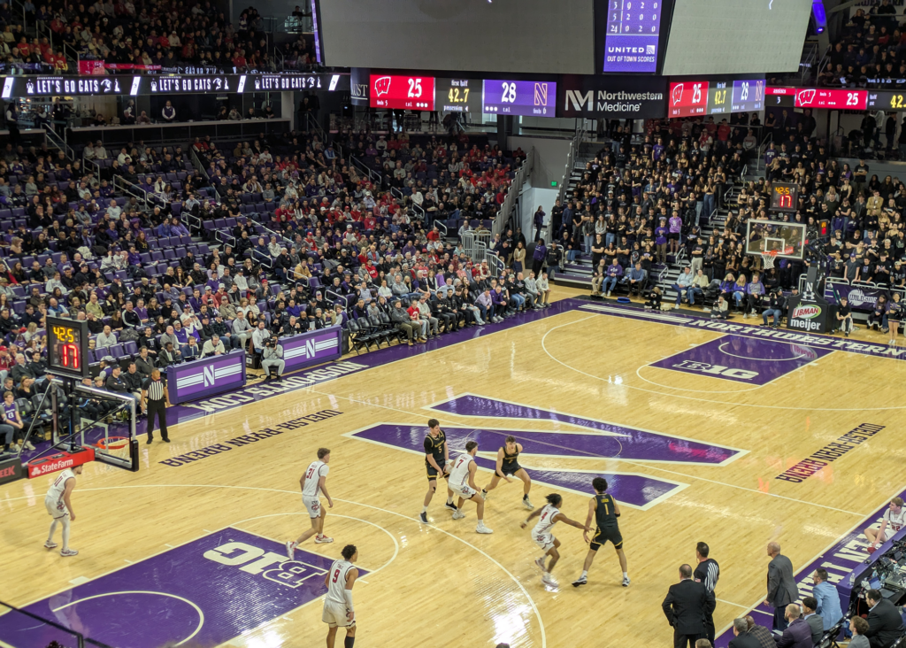 northwestern wisconsin basketball 004 1024x732 - Wisconsin vs Northwestern Basketball Game at Welsh Ryan Arena 2025